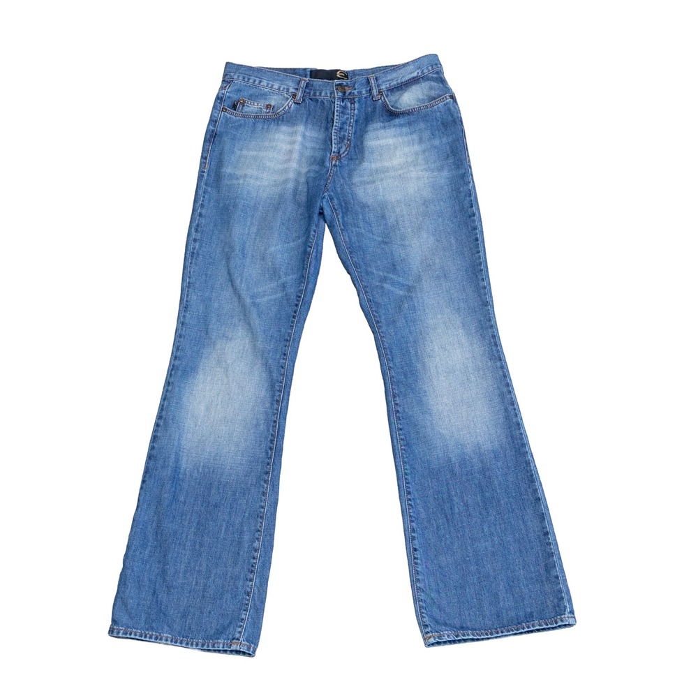 Vintage Just Cavalli Men's Bootcut Flare Jeans Blue Denim W31 L32 Y2K Italy